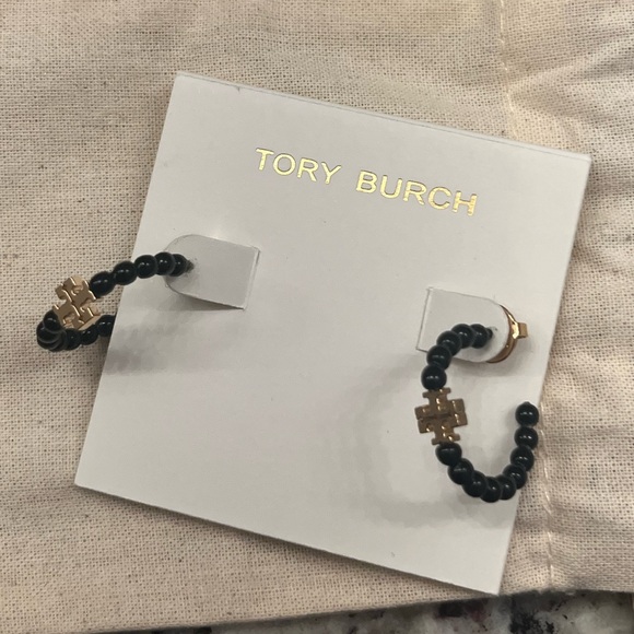Tory Burch Jewelry - Tory Burch Love Relentlessly Fragrance and Black Bead Earrings